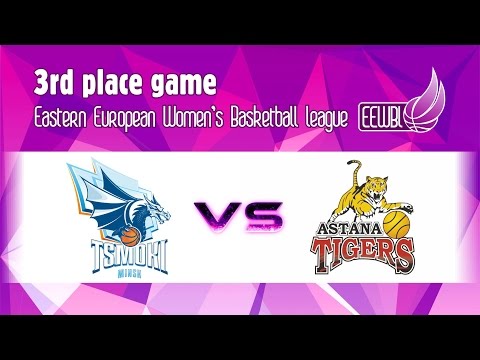 Tsmoki-Minsk vs Astana Tigers - EEWBL 3.place game 17.04.16. Riga