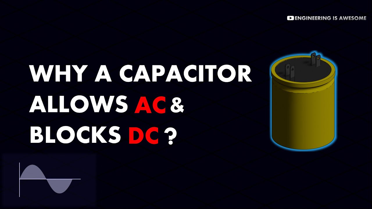 Why do Capacitors allow AC, but block DC?