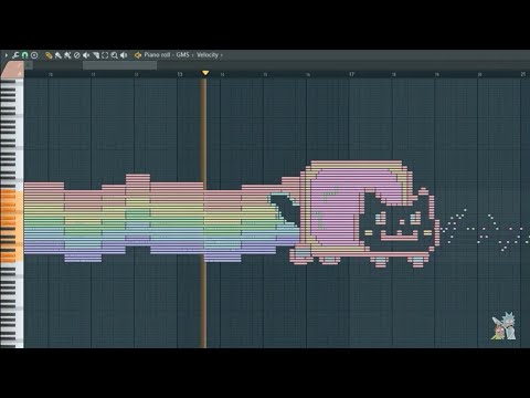 What Nyan Cat Sounds Like - MIDI Art