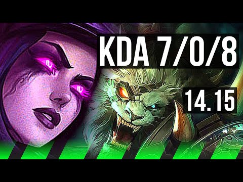 MORGANA vs RENGAR (JGL) | 7/0/8, Godlike | EUW Diamond | 14.15