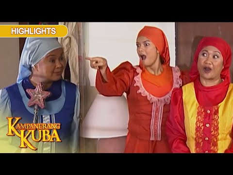 Clara, Cecilia, and Marcelina argue about what color Fatima should wear Kampanerang Kuba