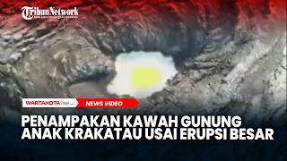 Download lagu Penampakan Kawah Gunung Anak Krakatau Usai Erupsi Besar mp3