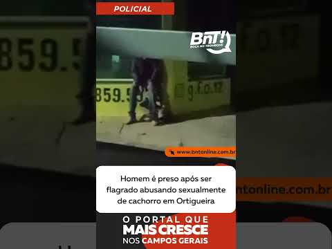 Homem é preso após ser flagrado abusando sexualmente de cachorro em Ortigueira