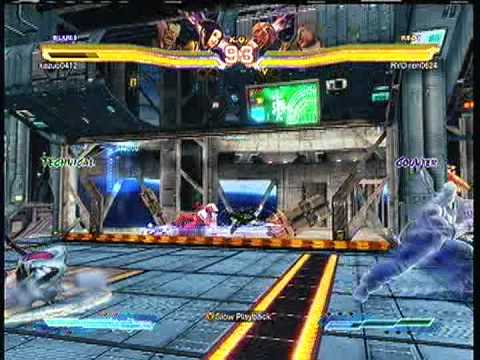 Street Fighter X Tekken: kazou0412 (Juri-Heihachi) vs. RYO ren0624 (Raven-Rufus) SD