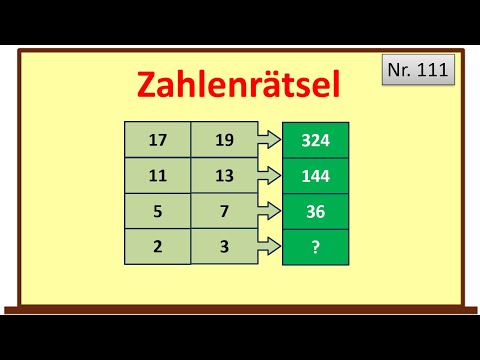 Zahlenrätsel 111  -  Ist die fehlende natürliche Zahl auch eine Primzahl oder eine Quadratzahl?