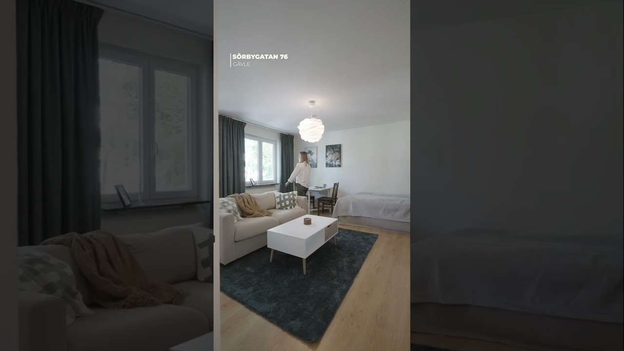 1 rum Lägenhet på Sörbygatan 76 Söder/Södertull Gävle kommun - video