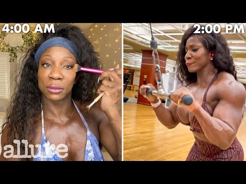 A Pro Bodybuilder’s Entire Routine, from Waking Up to Working Out | Allure