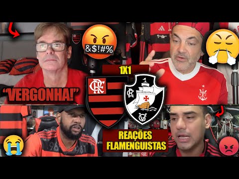 REAÇÕES dos FLAMENGUISTAS - FLAMENGO 1X1 VASCO - BRASILEIRÃO 2025 - REACT VAMOS RIR DO FLA!