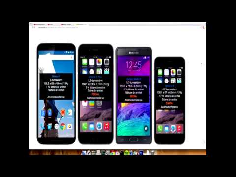 Nexus 6 vs  iPhone 6 Plus vs  Samsung Galaxy Note 4 vs  iPhone 6   Size Comparison