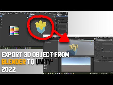 How to export 3d Object from Blender to Unity 2022