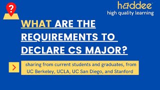 What are the requirements to declare CS major? -Students/Graduates Sharing