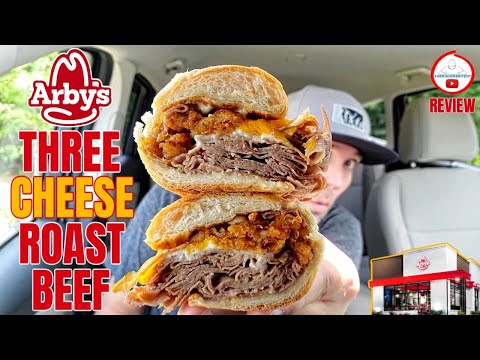 Arby's® THREE CHEESE ROAST BEEF Sandwich Review!...