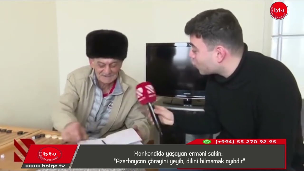 Xankəndidə yaşayan erməni sakin: "Azərbaycan çörəyini yeyib, dilini bilməmək ayıbdır"