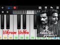 Vikram Vedha Mass BGM | Vijay Sethupathi | Easy Piano Tutorial | Perfect Piano | Villain Theme