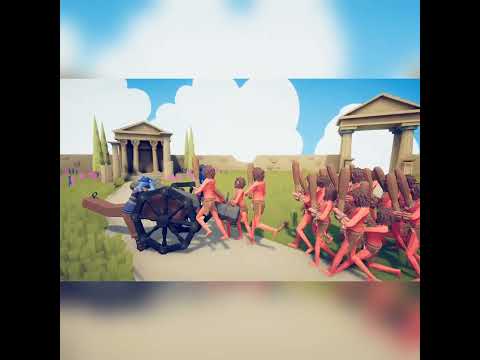 3x cannon vs biggest clubber army!! - totally accurate battle simulator tabs