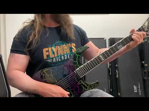 ESP Mirage Custom rainbow crackle