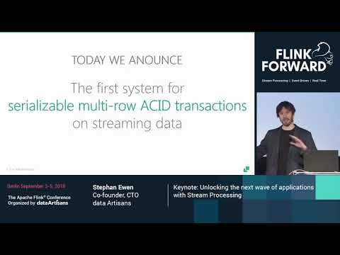 KEYNOTE: Unlocking the next wave of applications with Stream Processing - Stephan Ewen