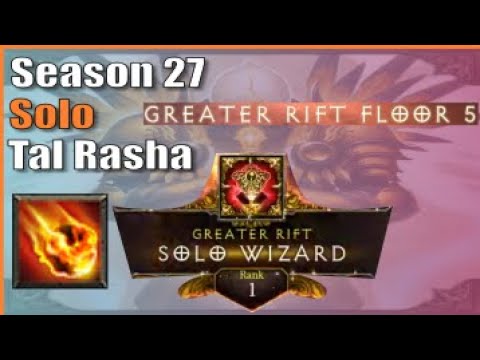 5 Floors = Rank 1?? | Tal Rasha Wizard solo GR150 | Diablo 3 Season 27