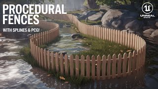 How to Easily Create Procedural Fences & Railings with Splines and PCG in Unreal Engine 5