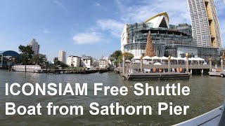 preview picture of video 'ICONSIAM Free Shuttle Boat From Sathorn Pier'