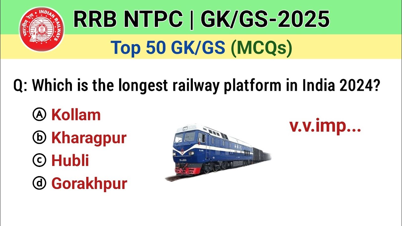 rrb ntpc previous year question paper | rrb ntpc exam preparation | ntpc undergraduate gk gs 2025