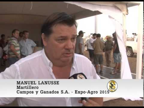 Manuel Lanusse - Martillero - Campos y Ganados S.A. - Expo-Agro 2015 05-03-2015