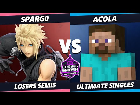 Ludwig Invitational Losers Semis - Spargo (Cloud) Vs. Acola (Steve) SSBU Ultimate Tournament
