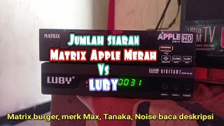Download lagu Jumlah chanel MATRIX APPLE MERAH vs LUBY (merk lain baca deskripsi) mp3