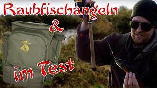 Eisiges Raubfischangeln + Acropolis Angelrucksack im Test