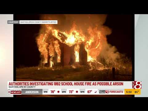 Authorities investigating 1892 school house fire as possible arson