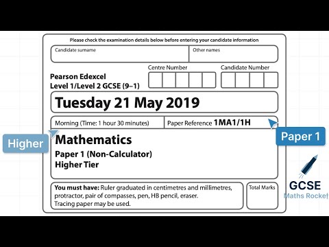 Edexcel GCSE Maths | May 2019 Paper 1 Higher | Walkthrough