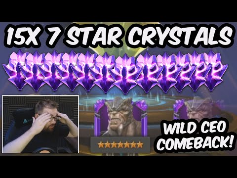 15x 7 Star Crystal Opening - THE WILDEST CEO COMEBACK?!?! - Marvel Contest of Champions