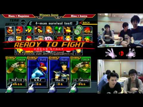 MasterHand 26 Doubles WSF - Nasu + Nagaimo(Green) vs. Hino + kazya(Blue)