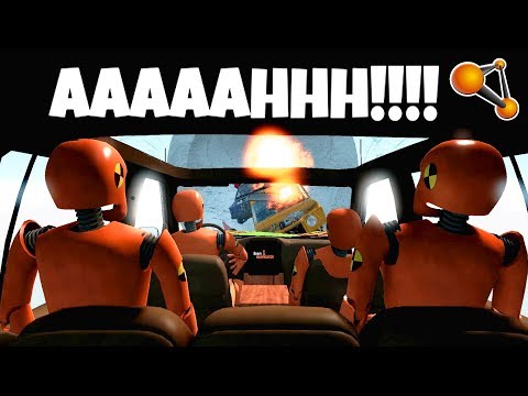 BeamNG Drive - Insane Cars bombardment!