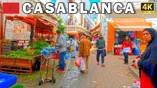 🇲🇦 FAS: Kazablanka'nın Eski Medinesinde Sanal Yolculuk | 4K 60 fps San