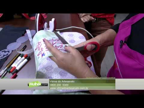 Mulher.com 07/07/2015 Isamara Custódio - Aplicação em tecido Parte 1/2