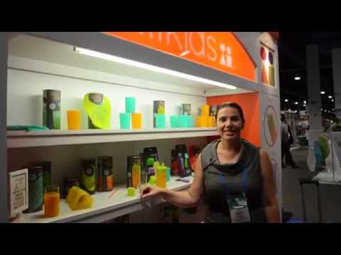 NEW! Siliskin Glass Sippy Cup ~ ABC Kids Expo 2014