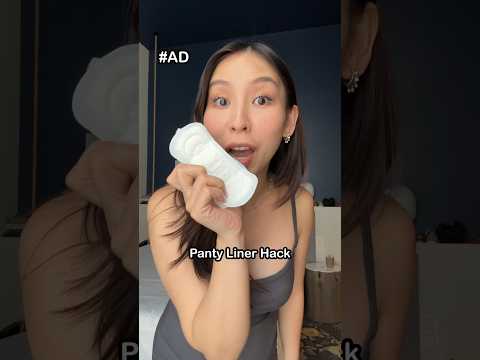 Part of a video titled I Tried the Panty Liner Hack #Ad #paris2024 - YouTube