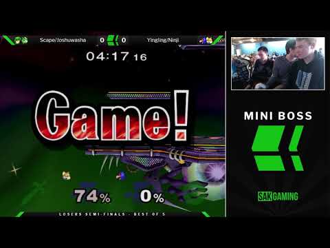 Mini Boss 2 Doubles Losers Semis - Scape/Joshuwasha (Green) vs Yingling/Ninji (Blue)
