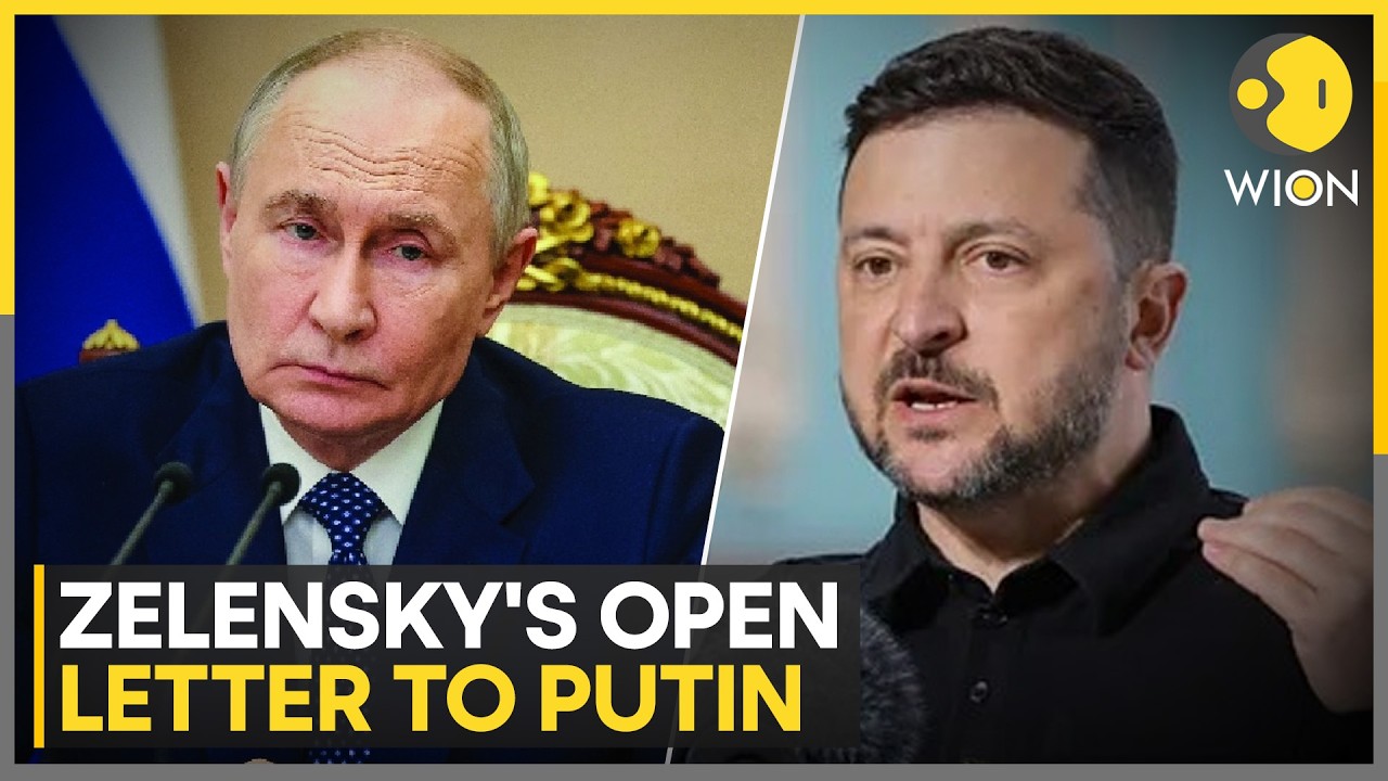 Russia-Ukraine War: Ukrainian President Writes Open Letter to Putin to End the War | WION NEWS