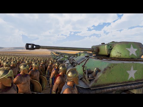 400 SHERMAN TANKS vs 2 MILLION SPARTANS - Ultimate Epic Battle Simulator UEBS 2
