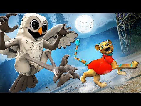 I SURVIVED THE OWL FROM 99 NIGHTS IN THE WOODS... (Gmod Sandbox)