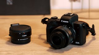 Video thumbnail for Review: Canon EOS M50 Mirrorless Camera by Forest Chaput de Saintonge