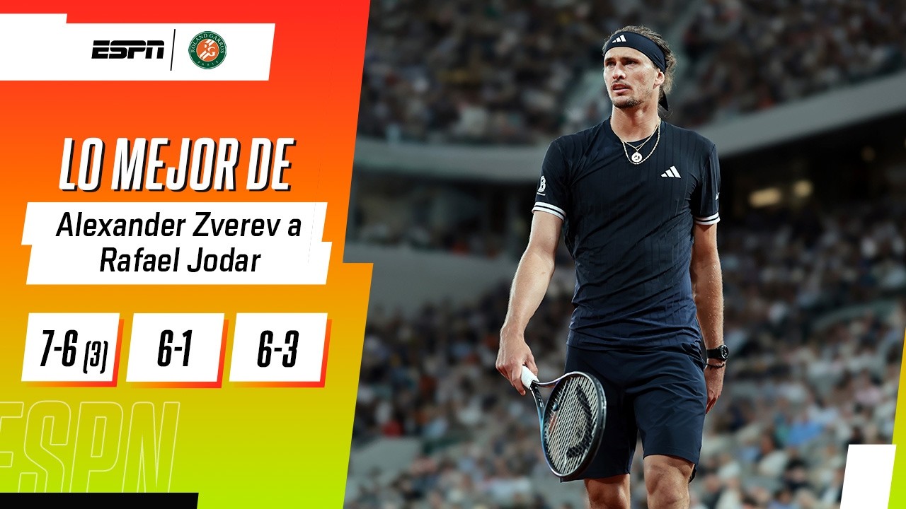 ¿SERÁ SU AÑO? ZVEREV GANÓ EN SETS CORRIDOS VS. JODAR Y ES SEMIFINALISTA EN ROLAND GARROS | RESUMEN