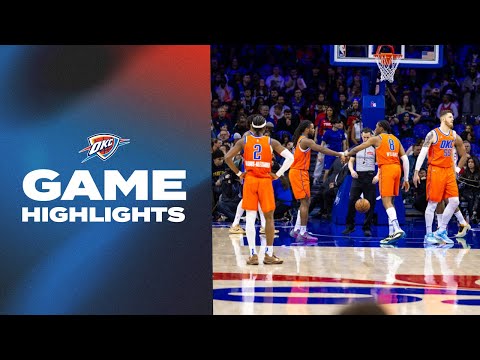 OKC Thunder at Philadelphia 76ers | Game Highlights | January 14, 2025