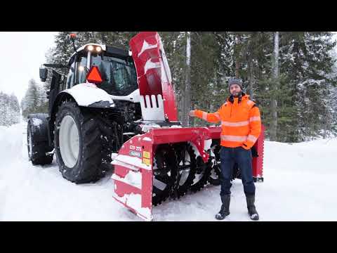Rundgang Valtra T255 Active mit Globus GTF 275 Schneefräse | Hauptfunktionen erklärt von Sam