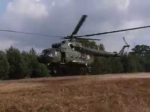 Impreza ASG Karolew 2013 - Lądowanie MI-8