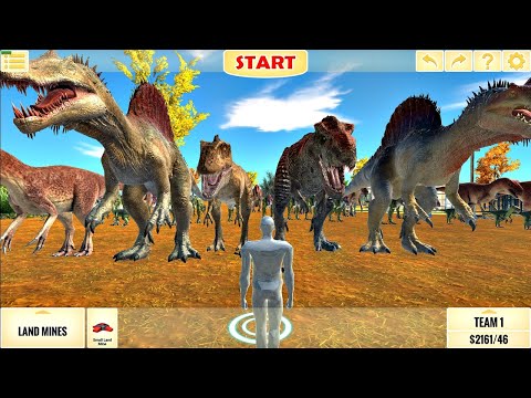 FPS Avatar VS 150 Carnivores Dinosaurs - Animal Revolt Battle Simulator