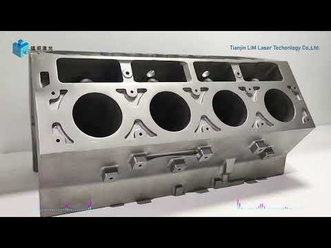 Metal 3D printing engine parts.