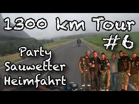 # 6 1300 km und 7 Tage mit der Simson - Striptease, Party und die Heimfahrt